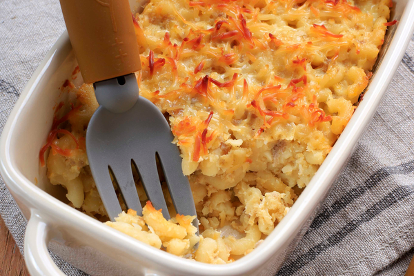 if you have extra time on your hands, bake the Kraft mac and cheese and take it to the next level. 