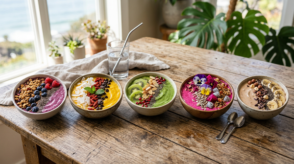 Smoothie Bowl Recipes: 5 Easy, Thick & Colorful Bowls